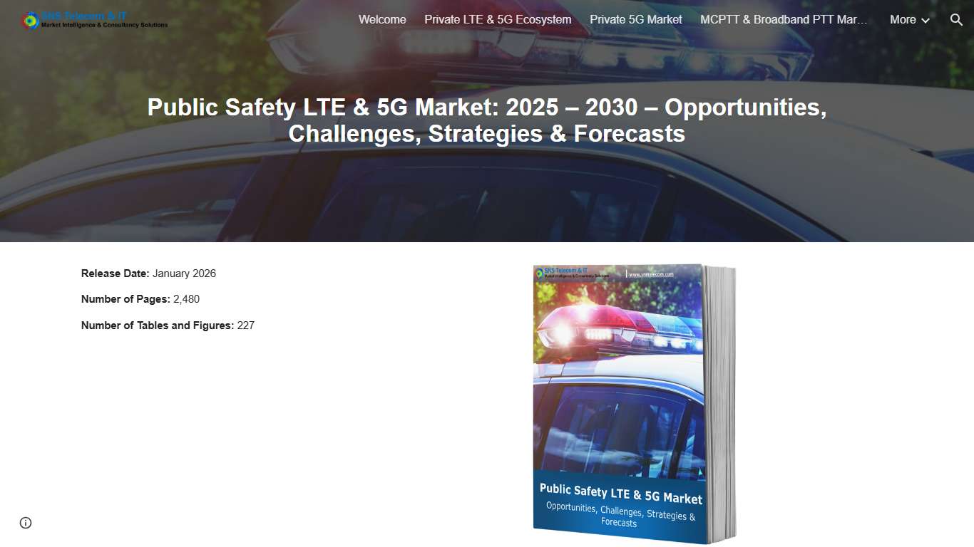 Public Safety LTE & 5G Market